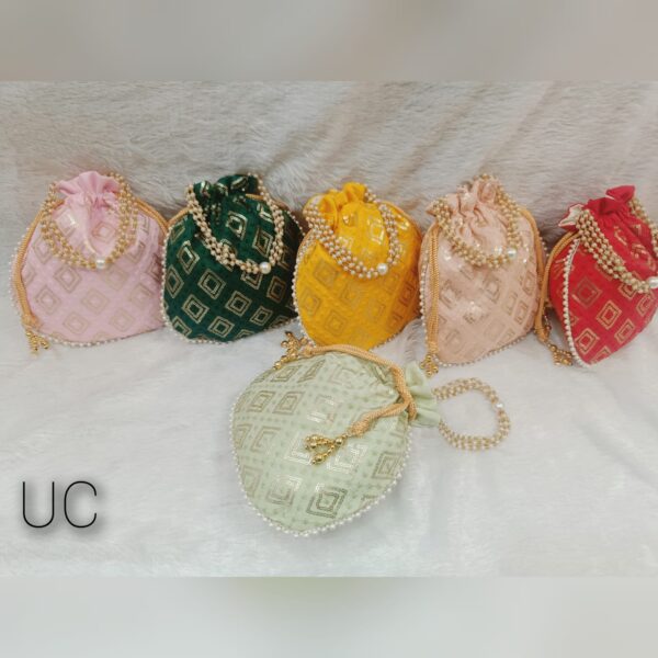Buy Handcrafted Handmade Embroidered Ethnic bridal Potli Bags Online – Nakh  Clothing