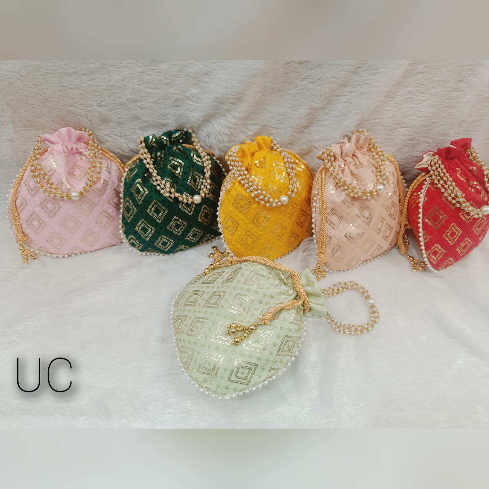 Buy Designer Handwork Indian Women's Embroidered Clutch Purse Potli Bag  Pouch Drawstring Bag Wedding Favor Return Gift for Guests Free Ship Online  in India - Etsy
